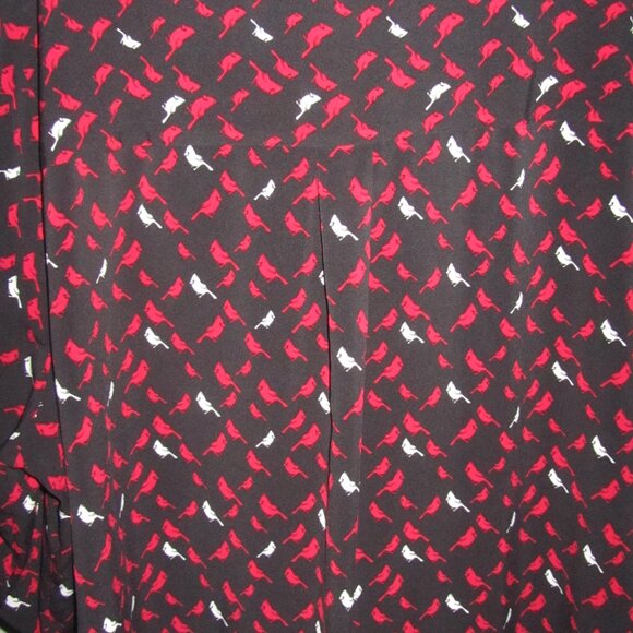 3X Plus Size Catherines Cardinal Bird print blouse top shirt womens - Picture 5 of 5